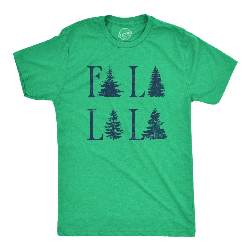 Men's eco-friendly fabric t-shirt-Fa La La La Men's T Shirt