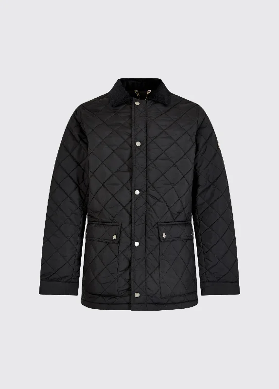 Men's lightweight utility jacket-Adare Quilted Jacket - Black