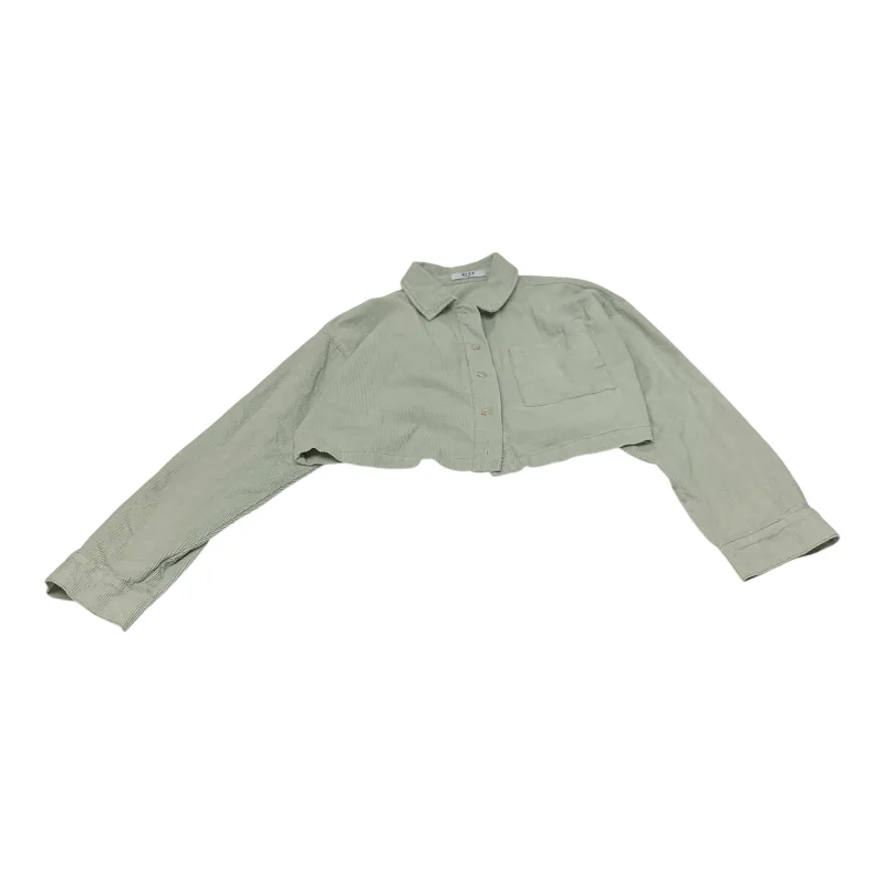 Men's tech-inspired windbreaker-Jacket Shirt By Grey Bandit In Green, Size: M