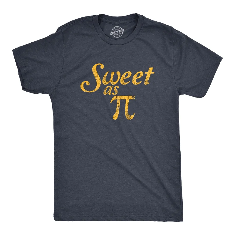 Men's comfy lounge t-shirt-Sweet As Pi Men's T Shirt