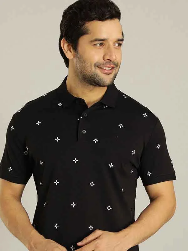 Men's eco-friendly performance polo shirt-Men Solid Polo T-Shirt