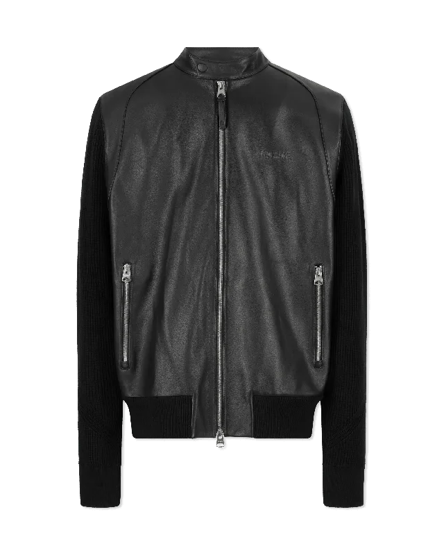 Men's performance utility jacket-Dominic Knit Mixed-Media Jacket