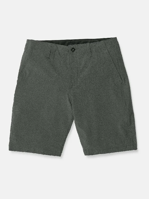 Men's quick-dry workout shorts-Kerosene Hybrid Shorts - Charcoal Heather