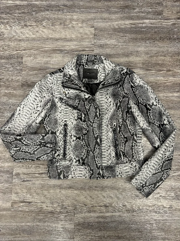 Men's versatile windbreaker-Jacket Moto By Blanknyc In Snakeskin Print, Size: S