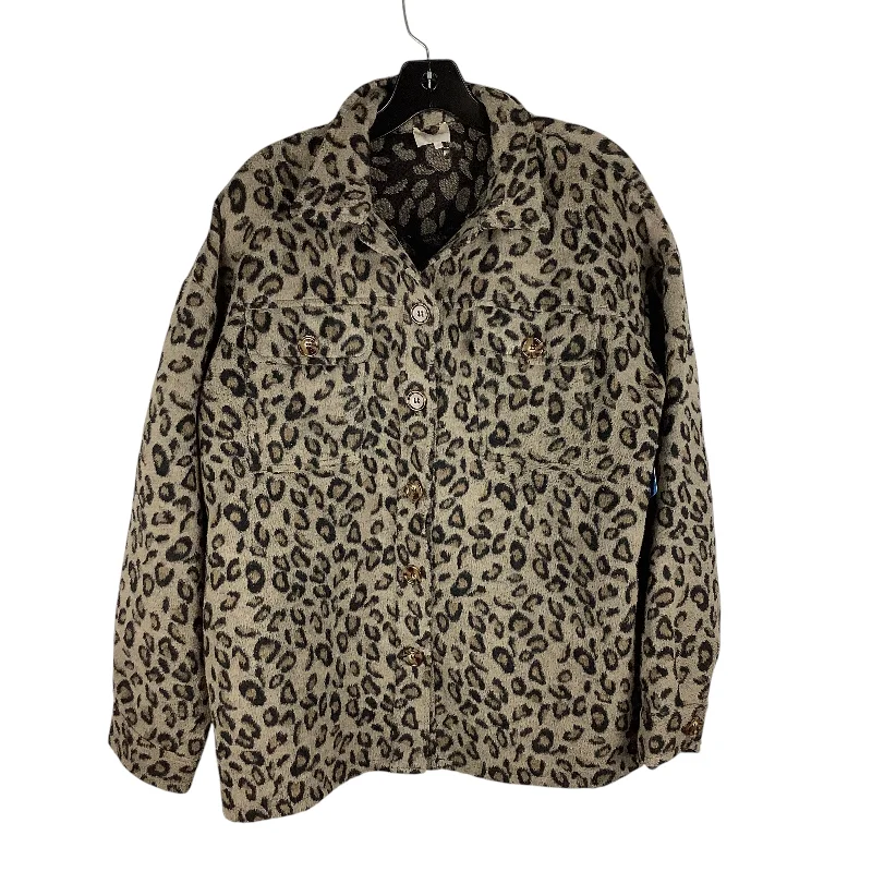 Men's eco-friendly windbreaker-Jacket Other By Entro In Animal Print, Size: S