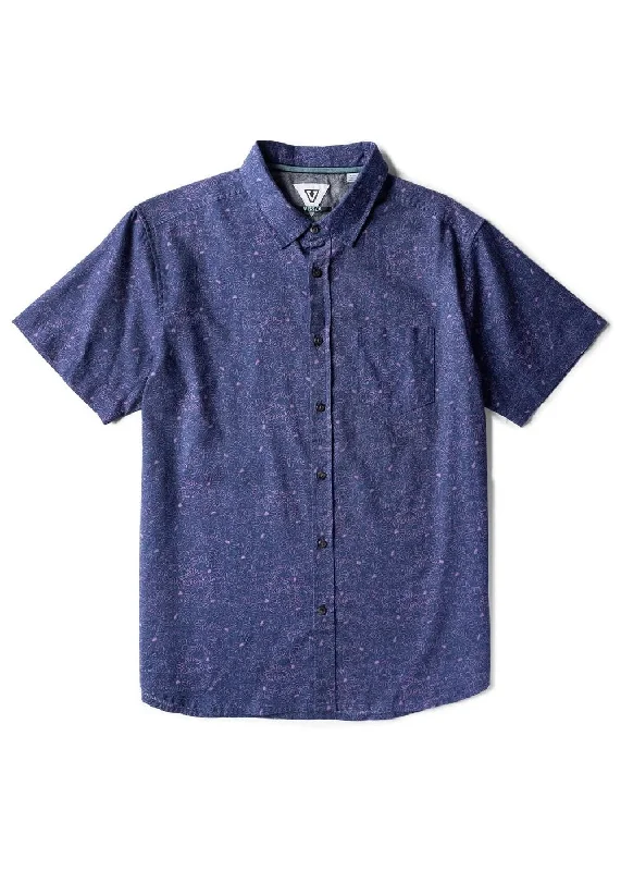 Men's sustainable travel wear shirt-Vissla Short Sleeve Men's Woven Shirts