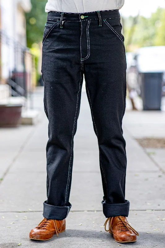 Men's quick-dry casual wear pants-Left Field NYC Work Uniform Denim - Black Diamond