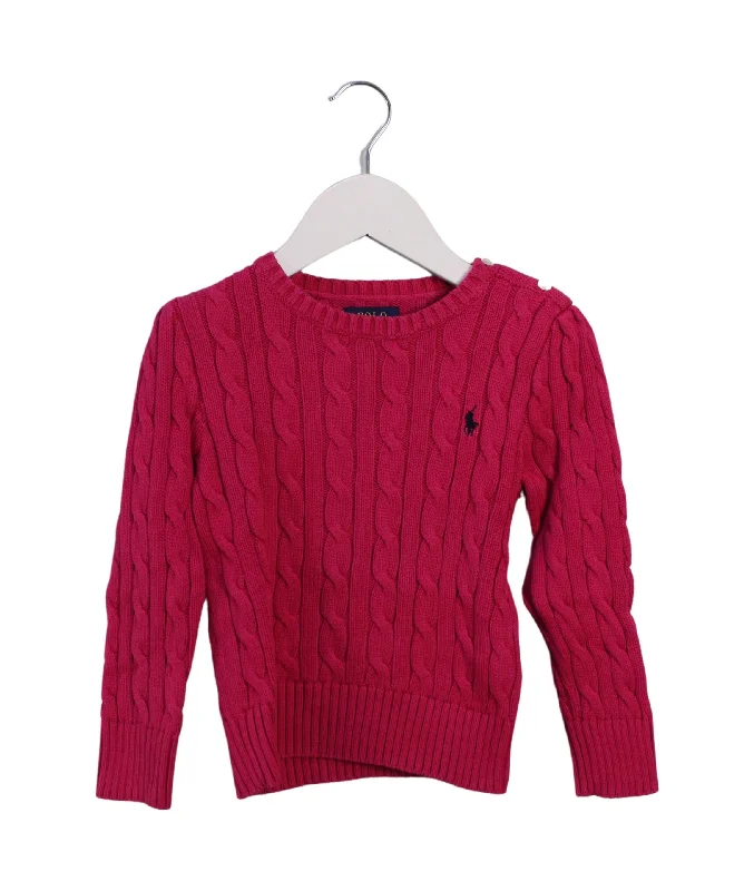 Men's gym performance office polo shirt-Polo Ralph Lauren Knit Sweater 3T